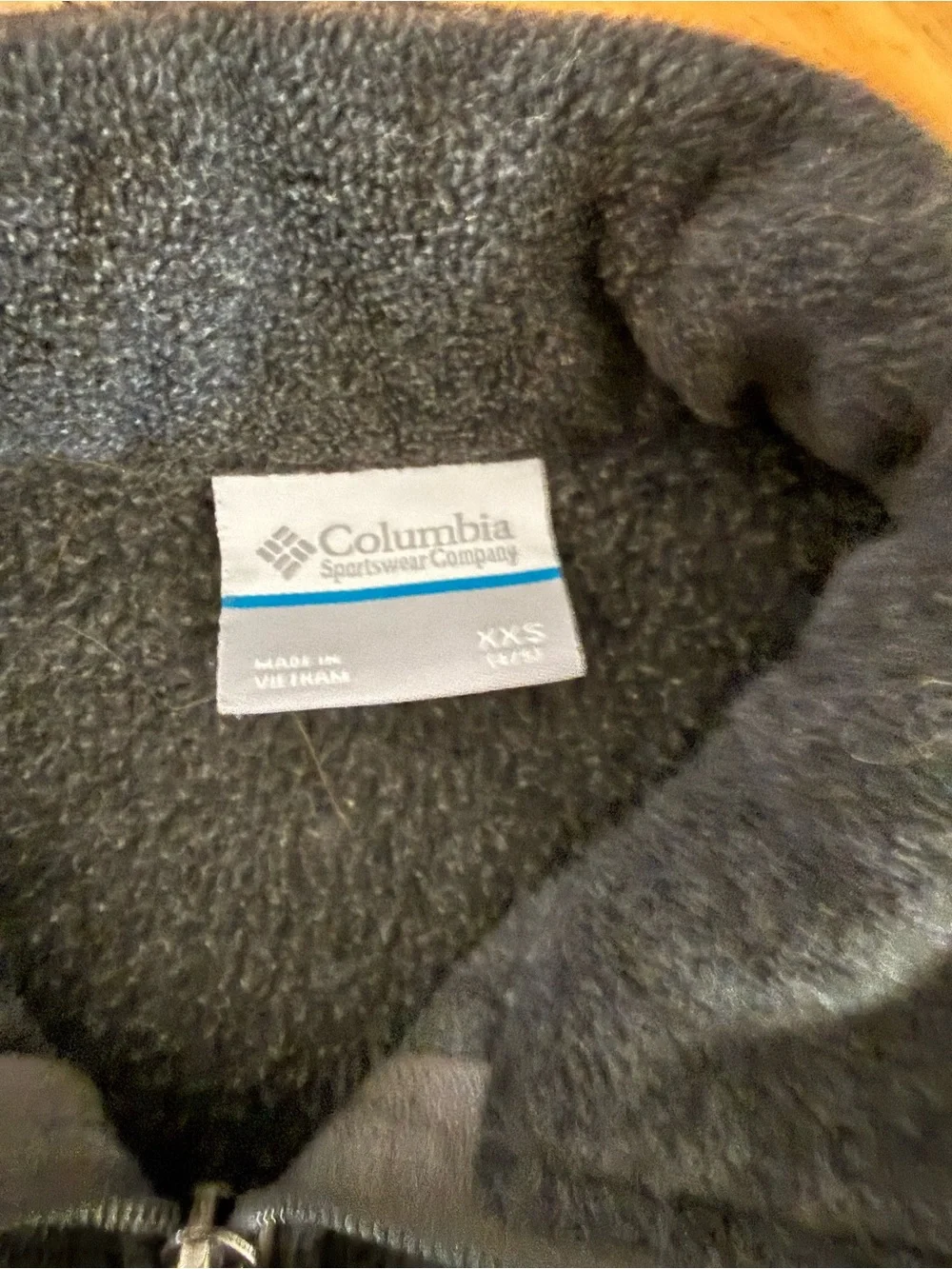 Columbia Kids Black Fleece Zip Jacket XXS (4-5)